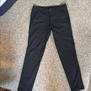 Lululemon Men’s Slim-fit Commission Pants (Warpstreme), 30x32, Obsidian Grey